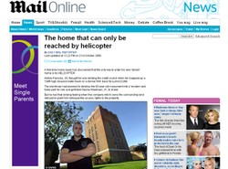 Do domu może się dostać tylko helikopterem