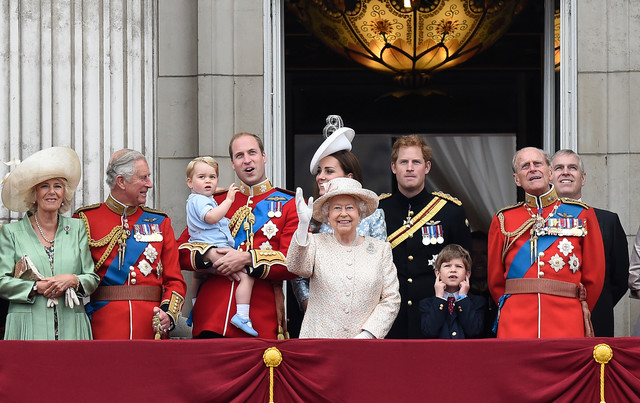 Britanska kraljevska porodica u Bakingemskoj palati 2015.