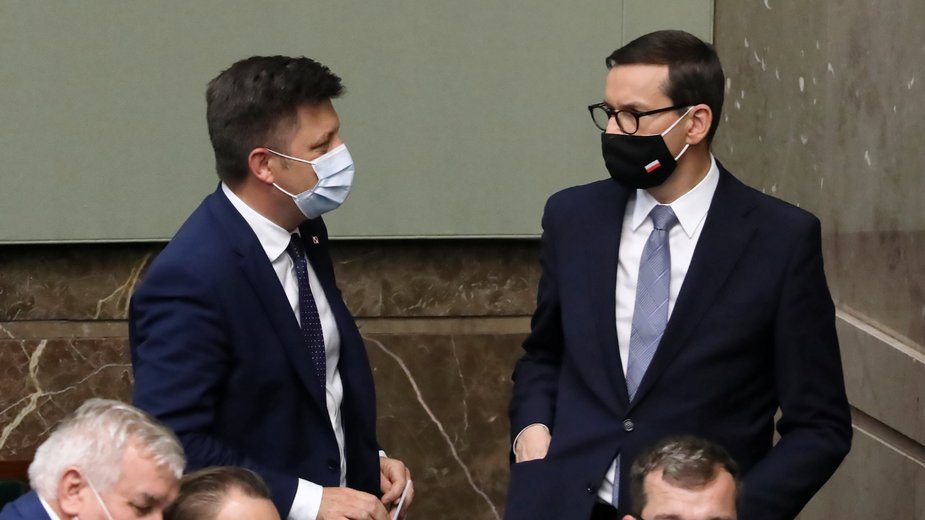 Michał Dworczyk i Mateusz Morawiecki