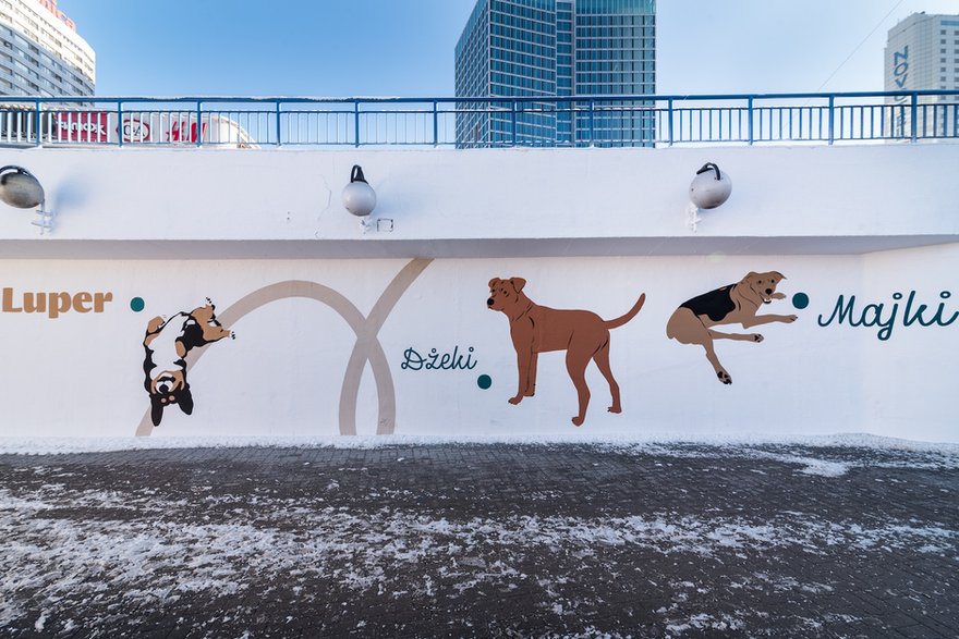 Rasowy Kundel. Charytatywny mural powstał w centrum Warszawy!