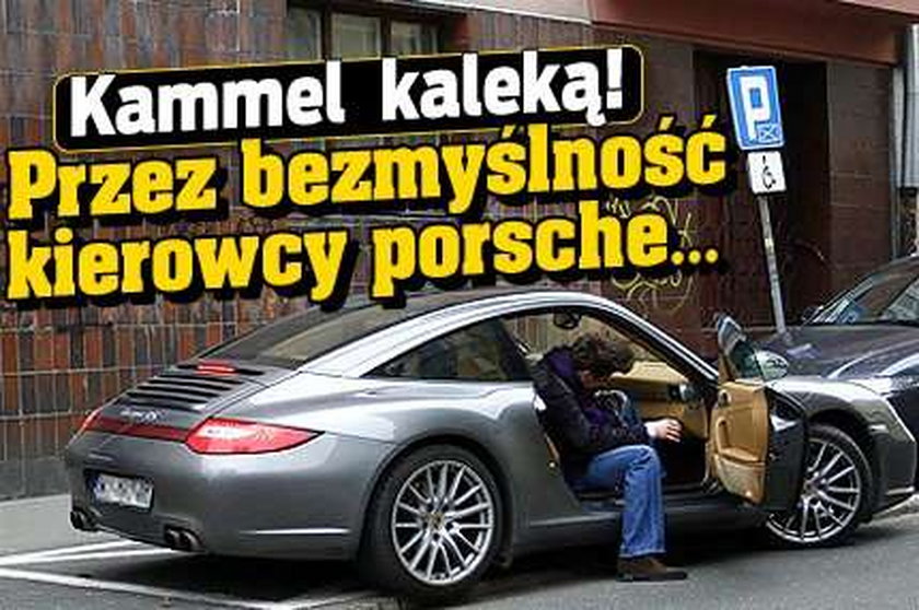 Kammel kaleką! Przez bezmyślność kierowcy porsche...