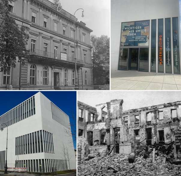 “Brunatny Dom” w Monachium na zdjęciu z 1935 r. i NS-Dokumentationszentrum obecnie