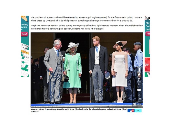 Książę Karol i księżna Camilla oraz książę Harry i księżna Meghan