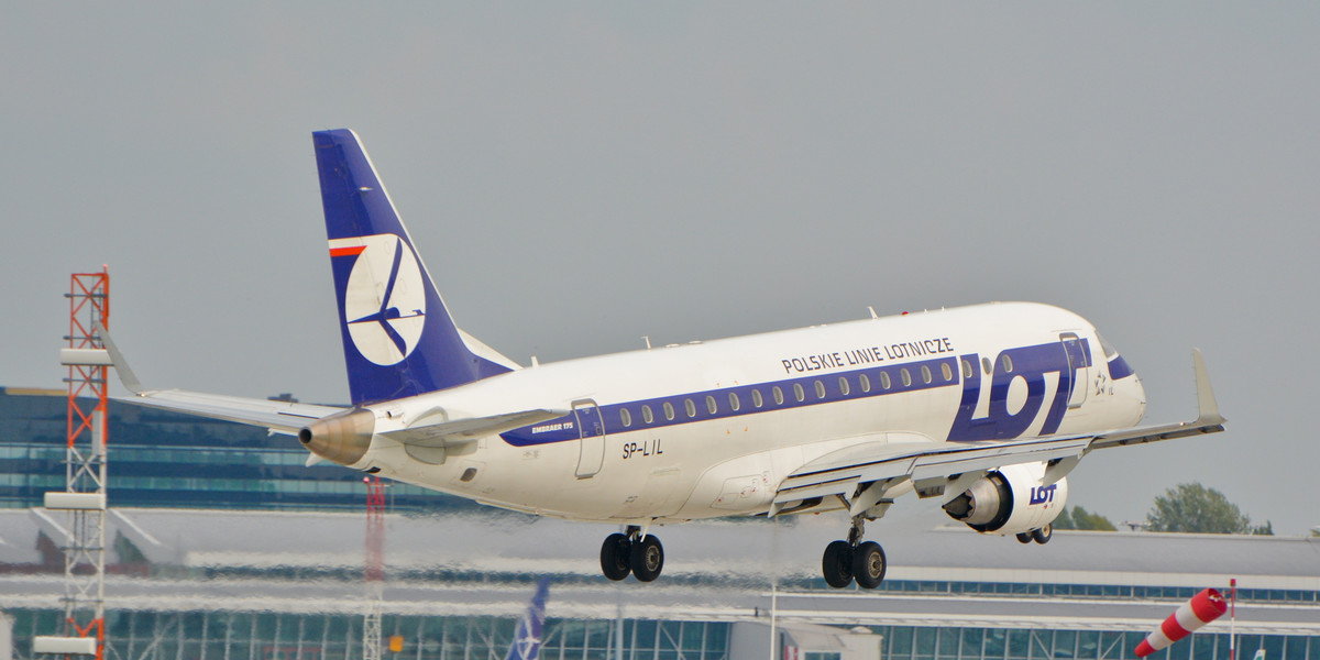 Połączenia PLL LOT do Moskwy będą obsługiwać Embraery