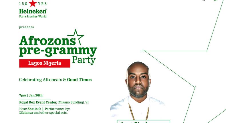 Heineken x Afrozons Pre-Grammy event to write new chapter of good times in African music history