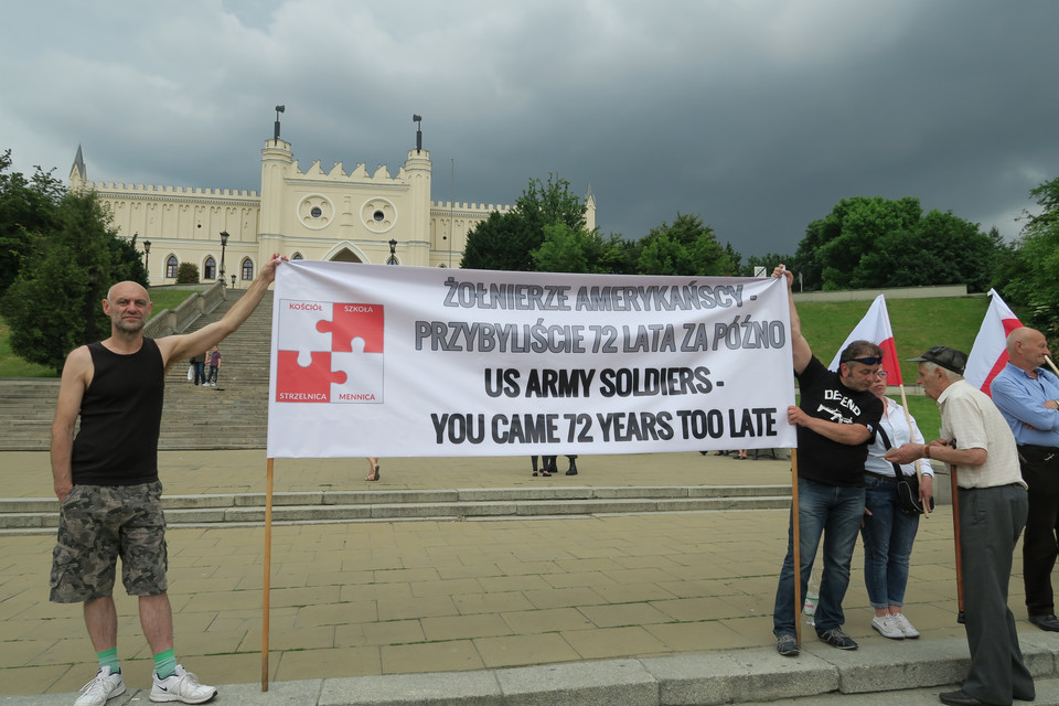 Amerykańscy żołnierze spotkali się z mieszkańcami Lublina