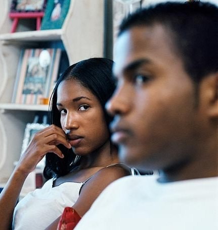 When a woman likes you, she could stare at you all day and expect you to get it [Credit: Shutterstock] 