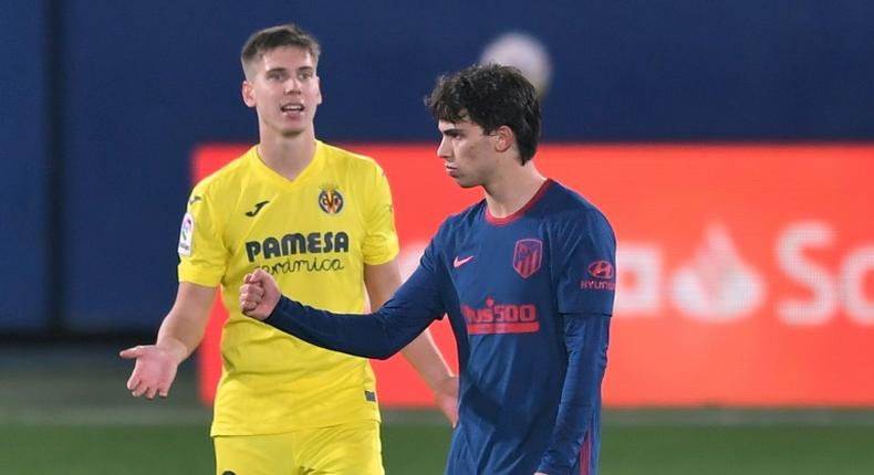 Joao Felix (R) was dropped to the bench but came on to score as Atletico Madrid beat Villarreal to get their Spanish title bid back on track