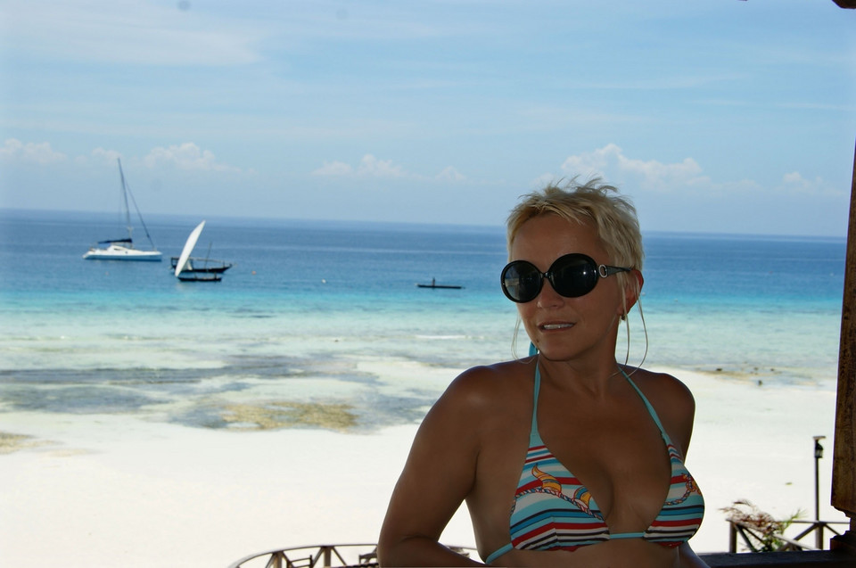 Małgorzata Ostrowska na Zanzibarze (2010 r.)