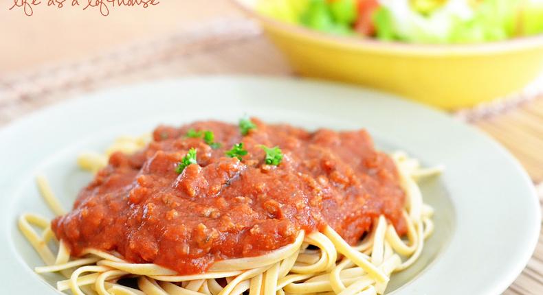 spaghetti sauce