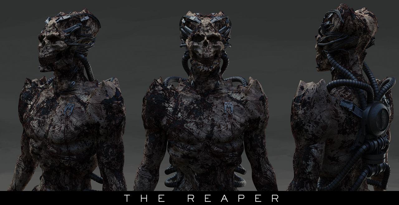 Koncepčný návrh postavy Reaper.