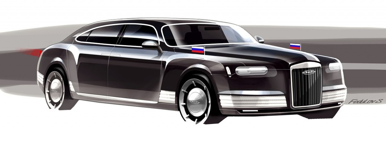 Konkursowy projekt nowej limuzyny Putina. Czy coś z tego zostanie wykorzystane przez Porsche przy tworzeniu auta produkcyjnego?