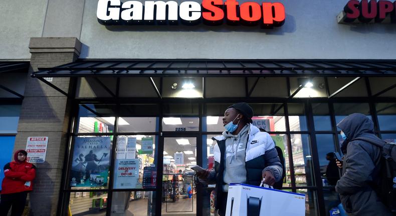 Video game retail chain GameStop.
