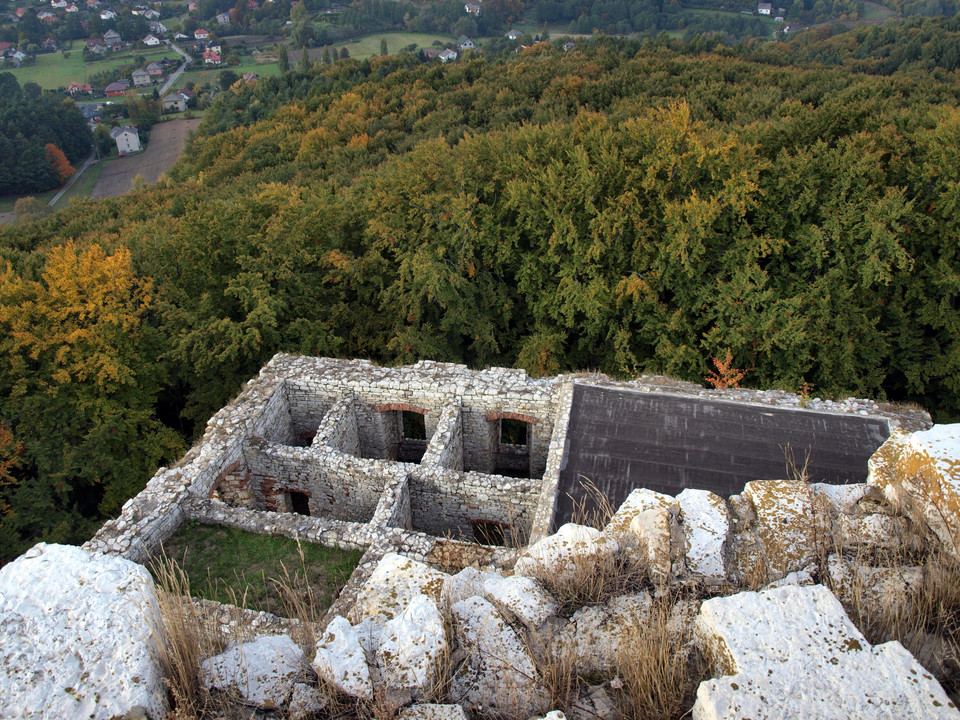 Zamek Lipowiec, widok z wieży