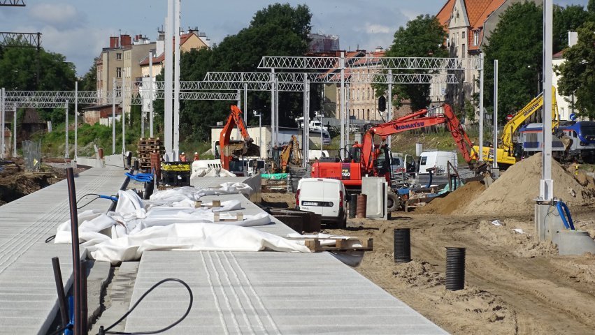 Olsztyn Główny. Przybywa nowych torów i rozjazdów [ZDJĘCIA]