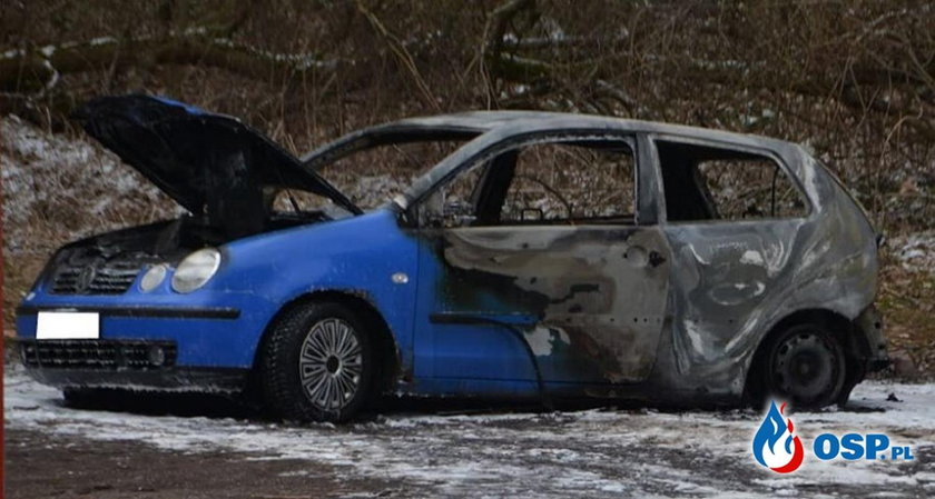 Tragedia w Lubawce. Znaleziono ciało w spalonym samochodzie