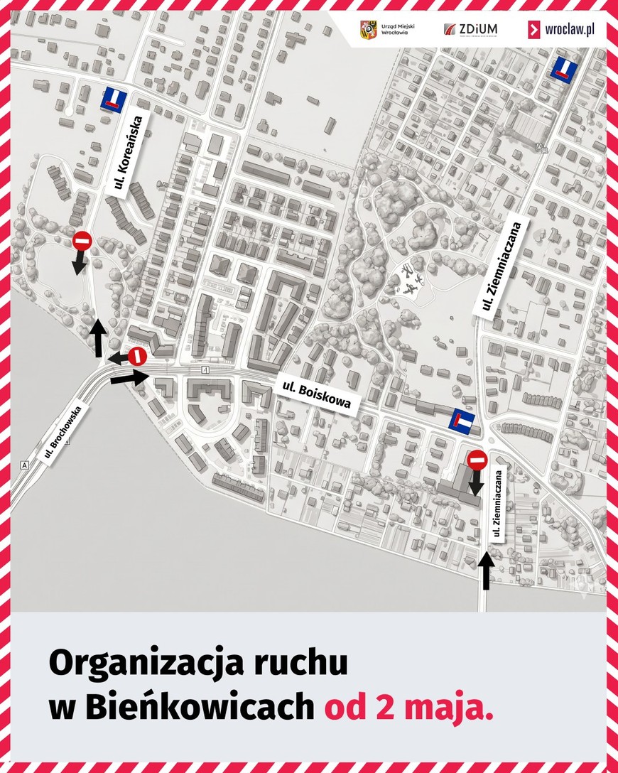 Tak będzie wyglądać organizacja ruchu na Brochowie