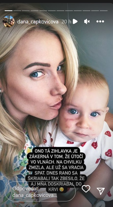 Moderátorka už vie, čo trápi jej synčeka. 