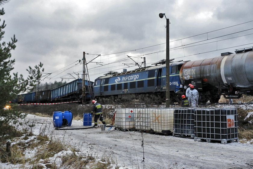 Myszków. Zderzenie pociągów towarowych