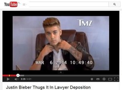 Prawdziwa twarz idola. Arogancki Bieber rozmawia z prawnikami [WIDEO]