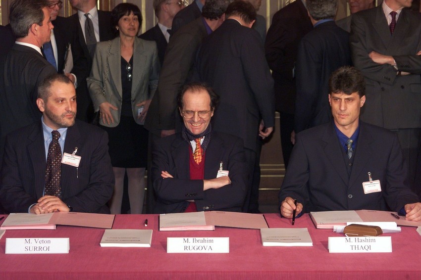 Ibrahim Rugova i Hašim Tači