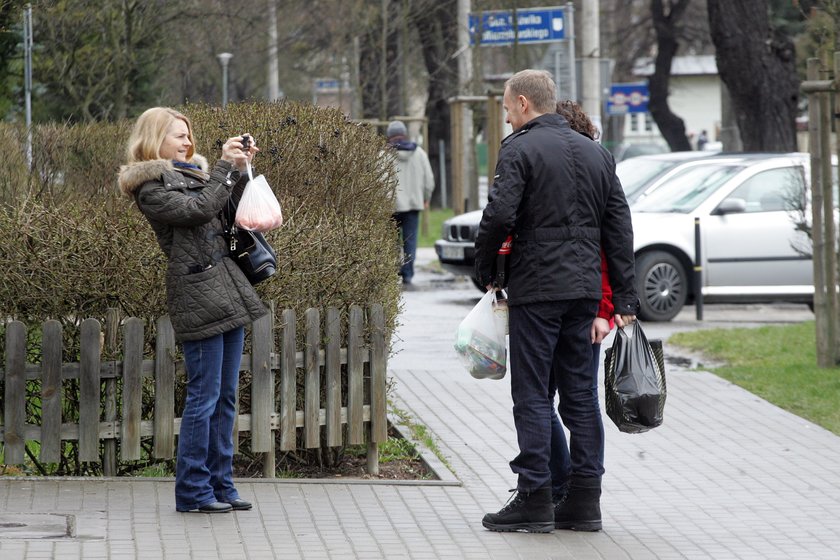 Donald Tusk z żoną na zakupach