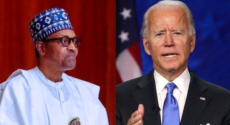 President Muhammadu Buhari of Nigeria and President Joe Biden of the United States of America (Premium Times)