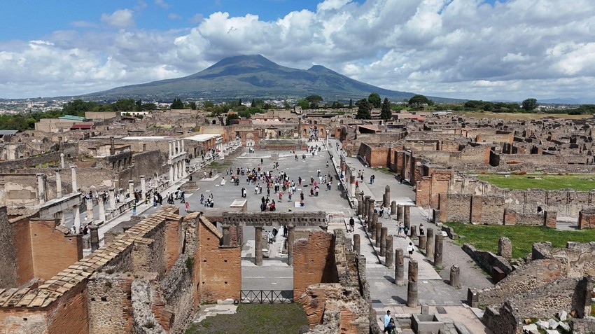 Pompeja, ilustracija