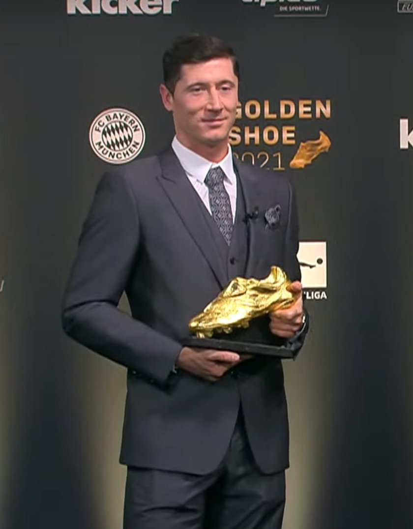 Robert Lewandowski ze złotym Butem