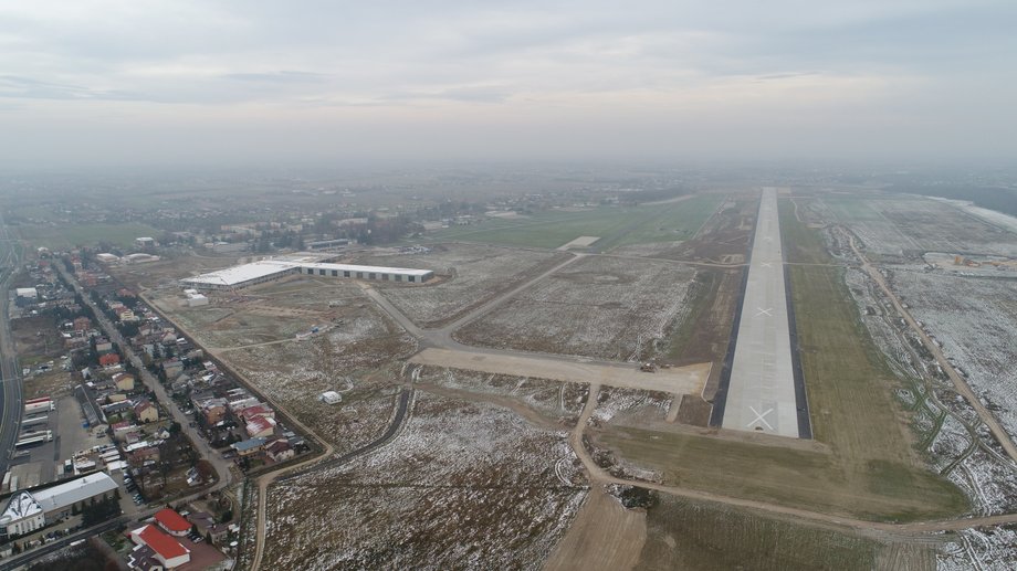 Lotnisko w Radomiu. Zdjęcia z placu budowy