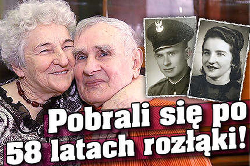 Pobrali się po 58 latach rozłąki!