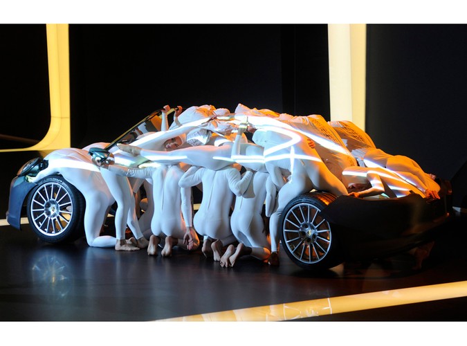 Akrobatyczne show na Porsche