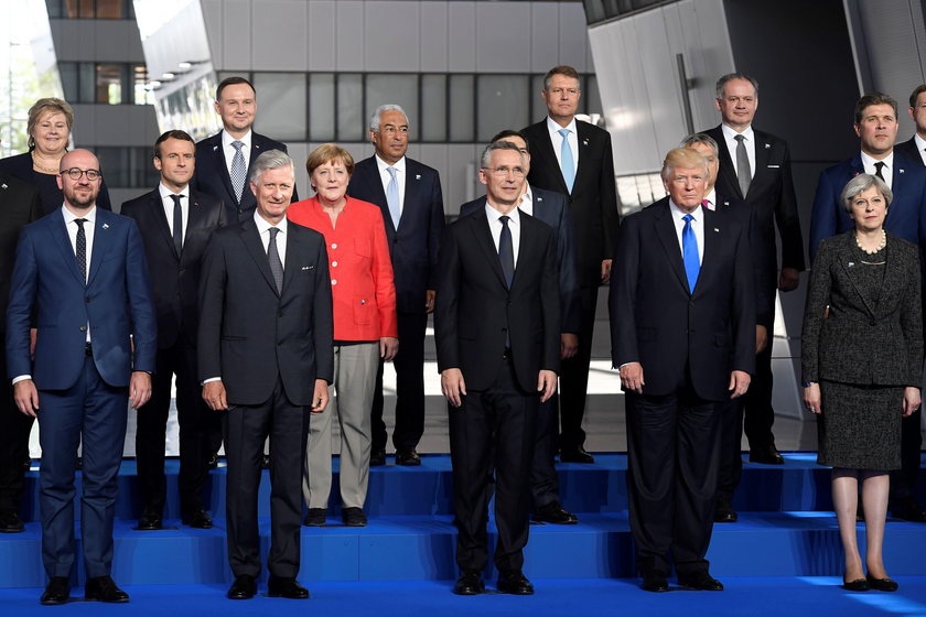 Prezydent Andrzej Duda z przywódcami państw NATO