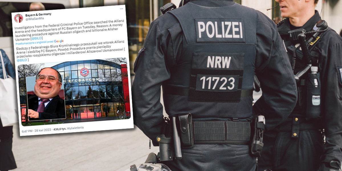 Policja przeszukała siedzibę Bayernu Monachium.