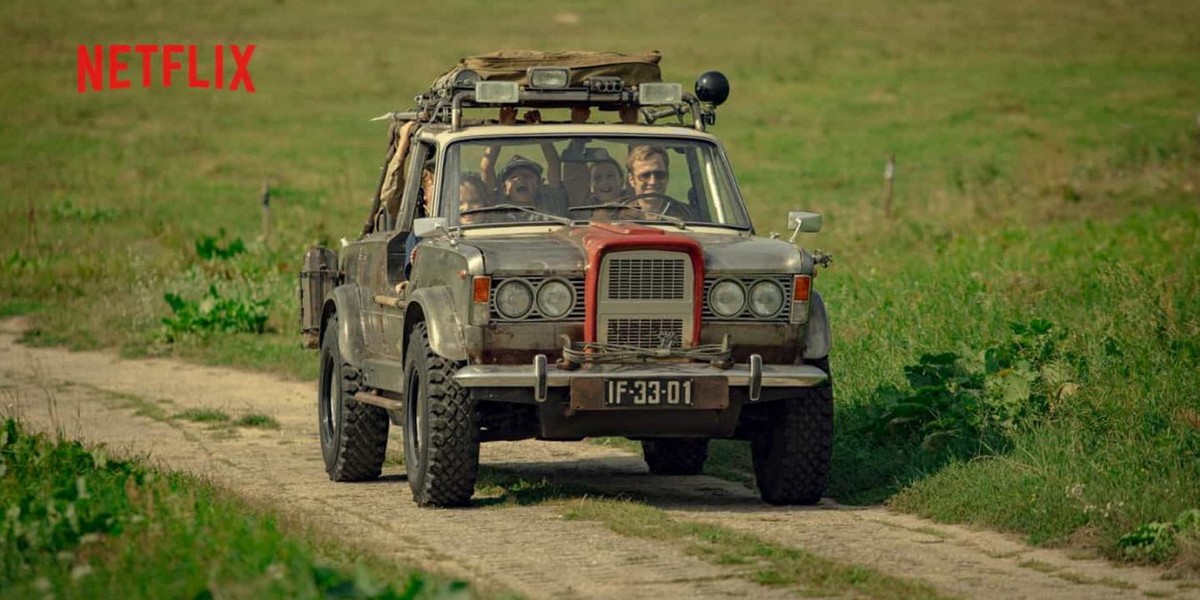 Kadr z filmu "Pan Samochodzik".