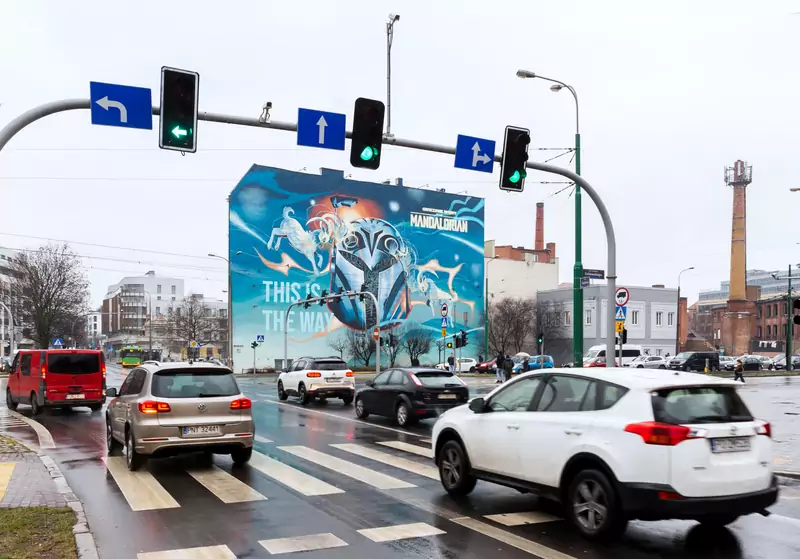 Mural inspirowany miastem Poznań