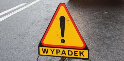 Wypadek w Chojewie. Auto stanęło w płomieniach