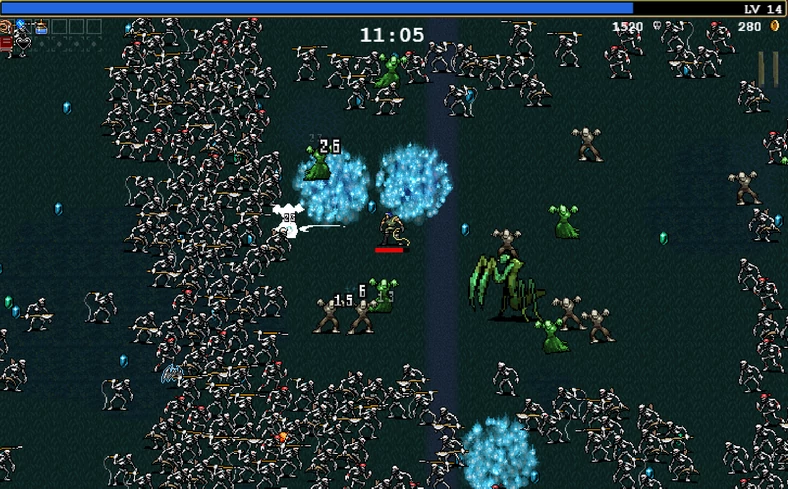 Vampire Survivors - screenshot z gry (wersja na PC)