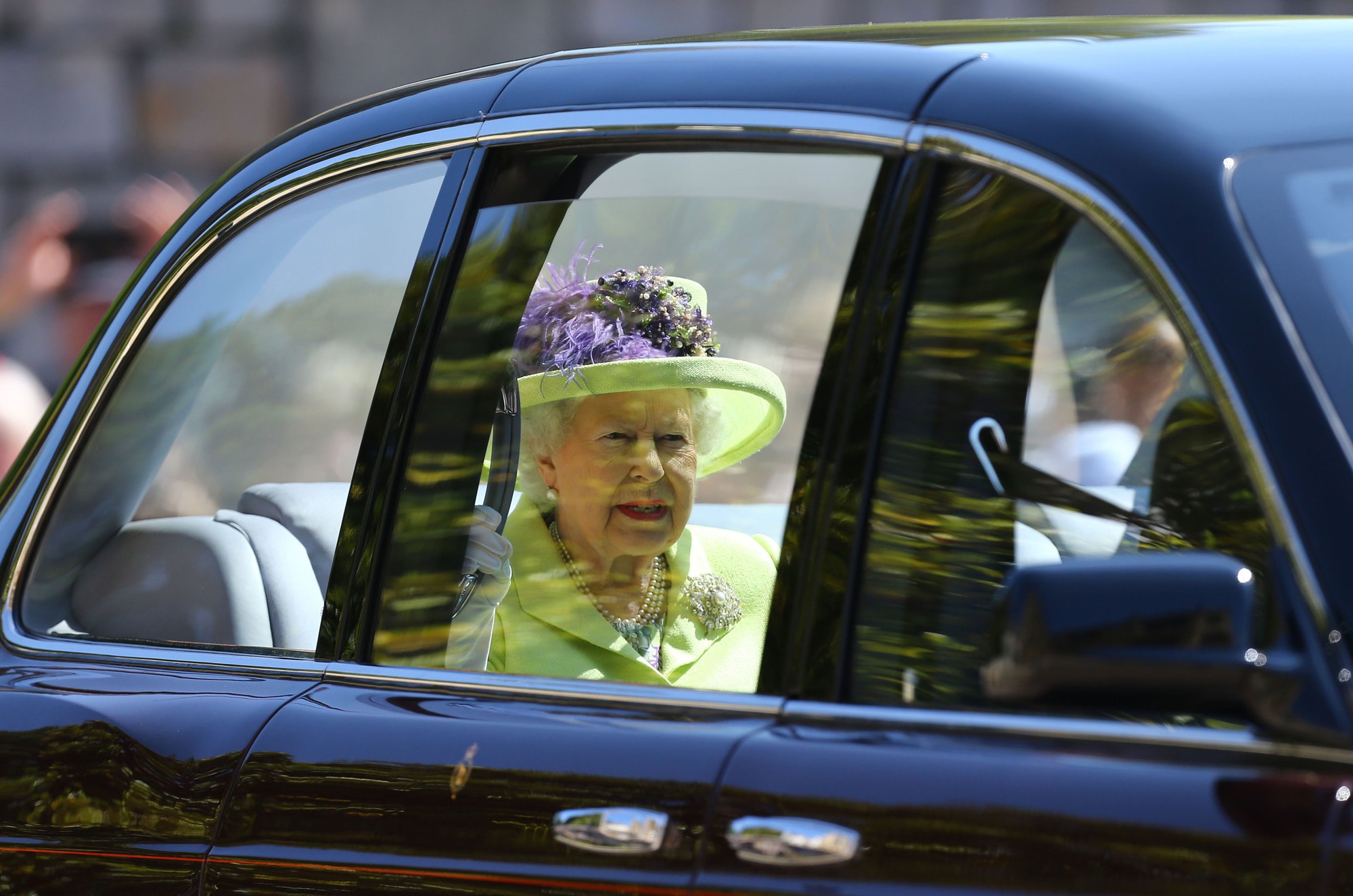 Kráľovná Alžbeta II. na svadbe princa Harryho a Meghan Markle