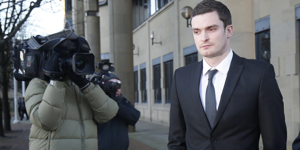 Adam Johnson został skazany na sześć lat więzienia za kontakty seksualne z nieletnią