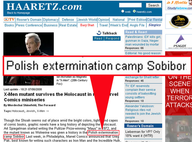 Izraelska prasa: Sobibór to polski obóz zagłady