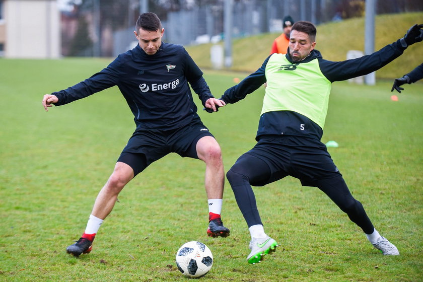 Pilka nozna. Ekstraklasa. Lechia Gdansk. Trening. 30.01.2018