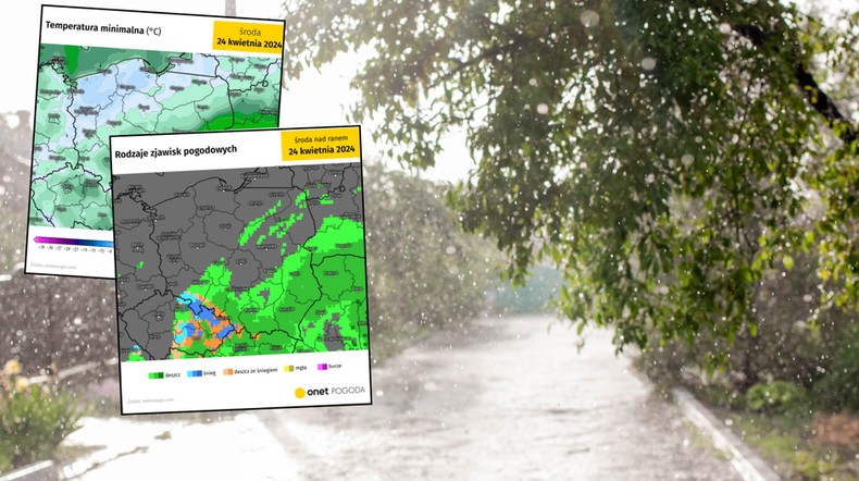 Niż Biruta nadciąga do Polski. Najgorsze przyjdzie pod osłoną nocy (mapy: meteologix.com)