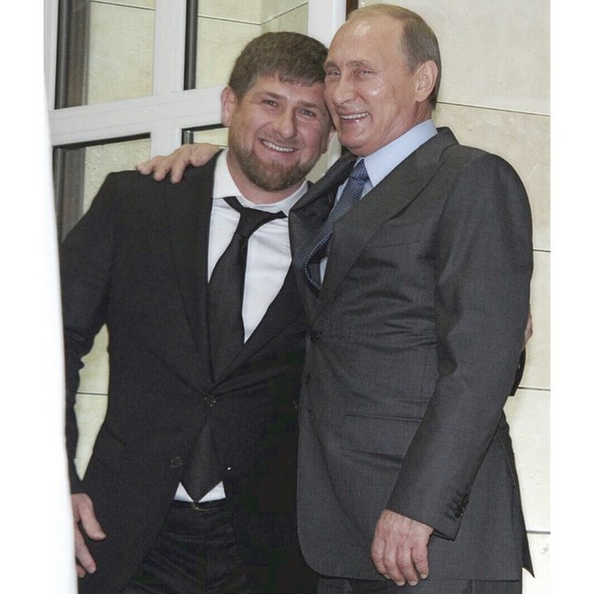 Ramzan Kadyrow z Władimirem Putinem