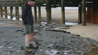 Wielka Brytania Happisburgh ślady stóp