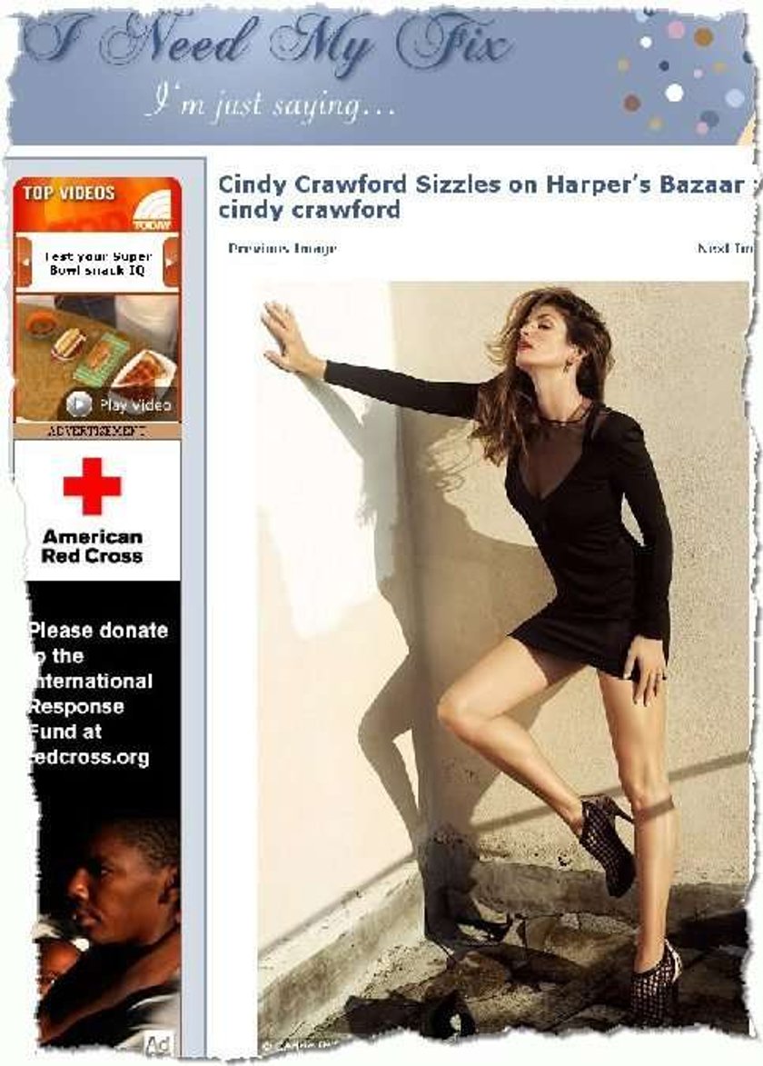 Gorąca sesja Cindy Crawford