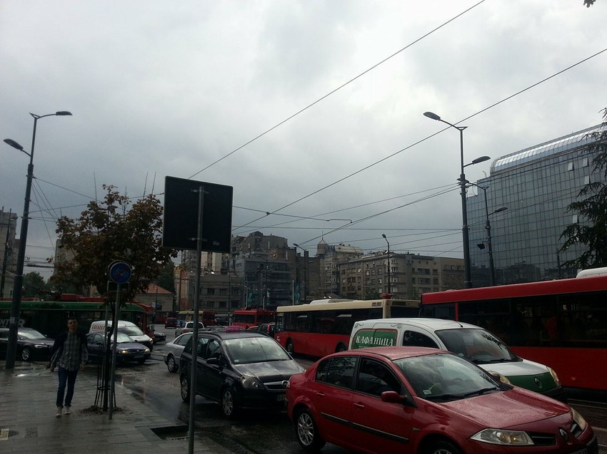 Kiša je već uzrokovala kolaps na Slaviji