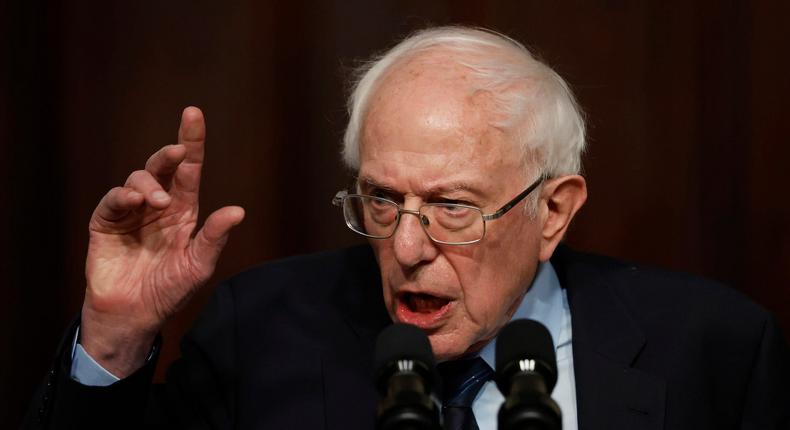 Sen. Bernie Sanders of Vermont at a White House event on April 3, 2024.Chip Somodevilla/Getty Images