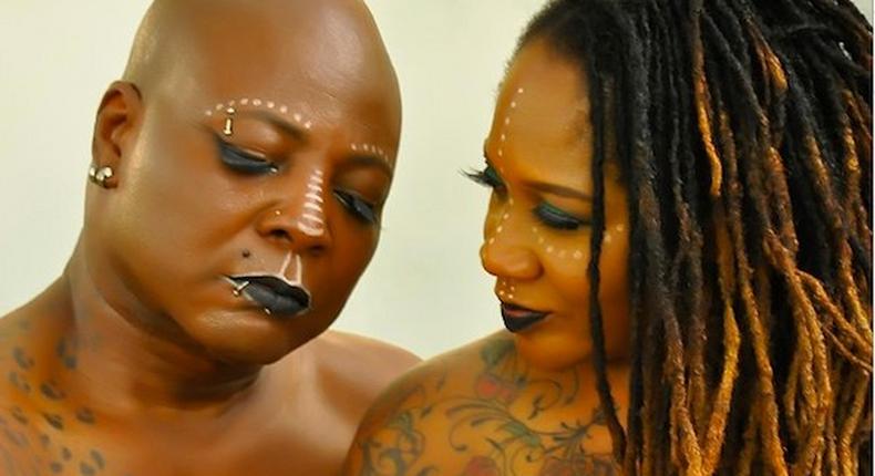 Charly Boy and Diane Oputa