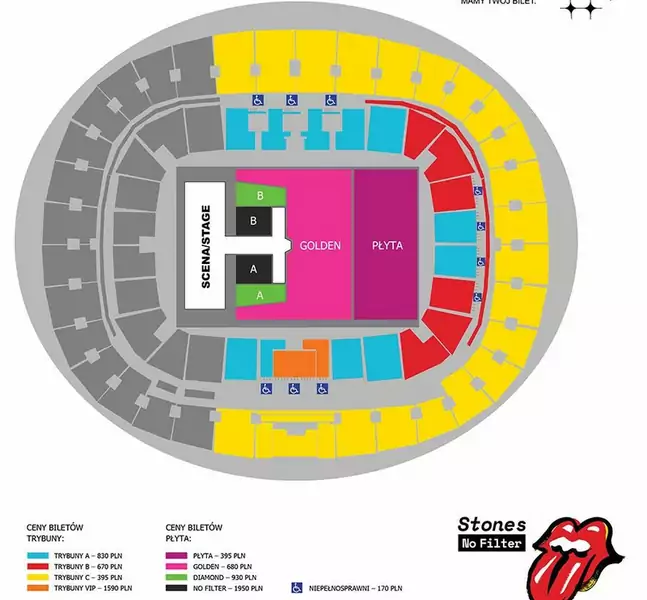 Ceny biletów na Rolling Stones na PGE Narodowy